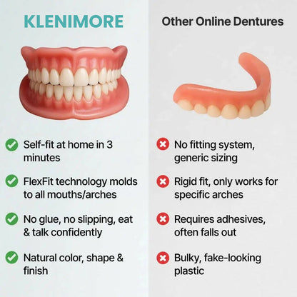 🦷 Realistic Upper & Lower Dentures – Natural Smile in Seconds ✨