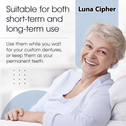 🔥Final 4 Hours: 50%OFF👑2026 Eaily Hot Sale Ends Today Luna Cipher Custom Custom-Fit Full Functional DenturesMake you more confident – Made in the USA & FDA-Certified