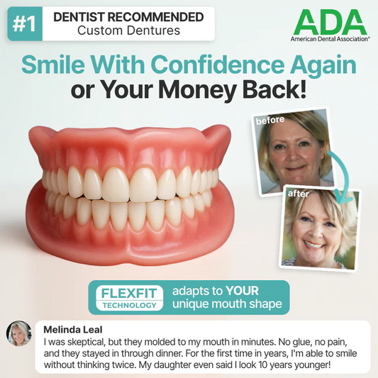 Final 4 Hours: 🌎Ends Today: 70% OFF! ⏰Eubuyercon™ Medical Full Denture with Strong Suctiond🦷American Dental Association(ADA) Certification✅