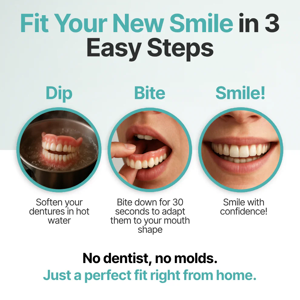 Final 4 Hours: 🌎Ends Today: 70% OFF! ⏰Eubuyercon™ Medical Full Denture with Strong Suctiond🦷American Dental Association(ADA) Certification✅